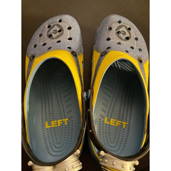 Minions Crocs, GUC, Women's Size 10 - Picture 2 of 4